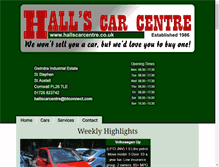 Tablet Screenshot of hallscarcentre.co.uk